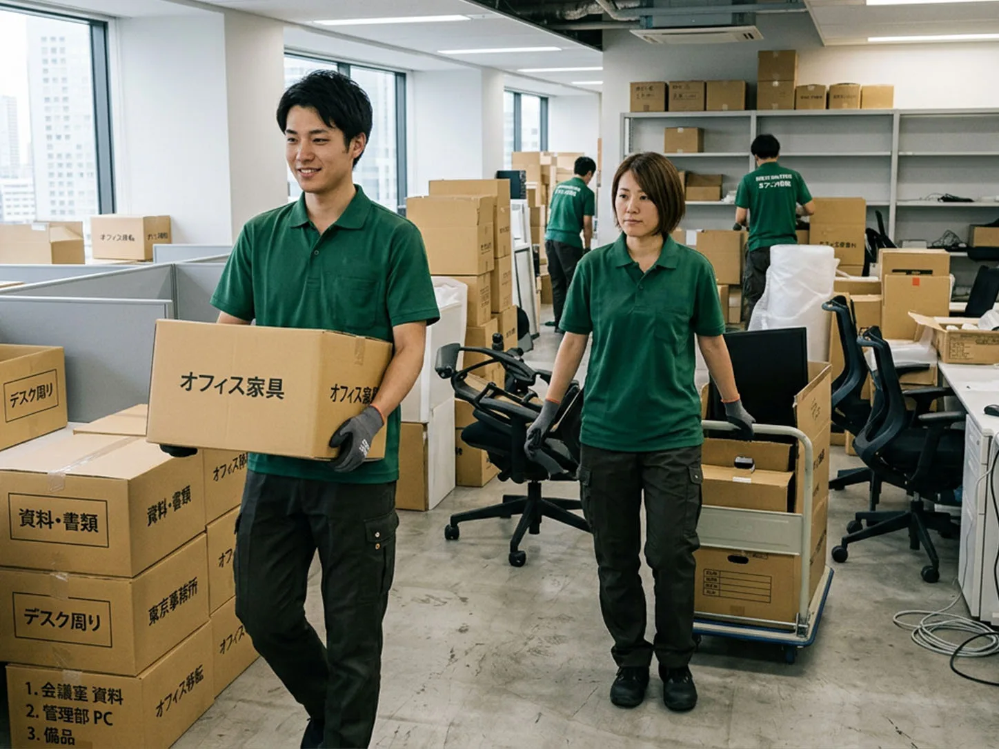 法人や店舗の残置物搬出イメージ